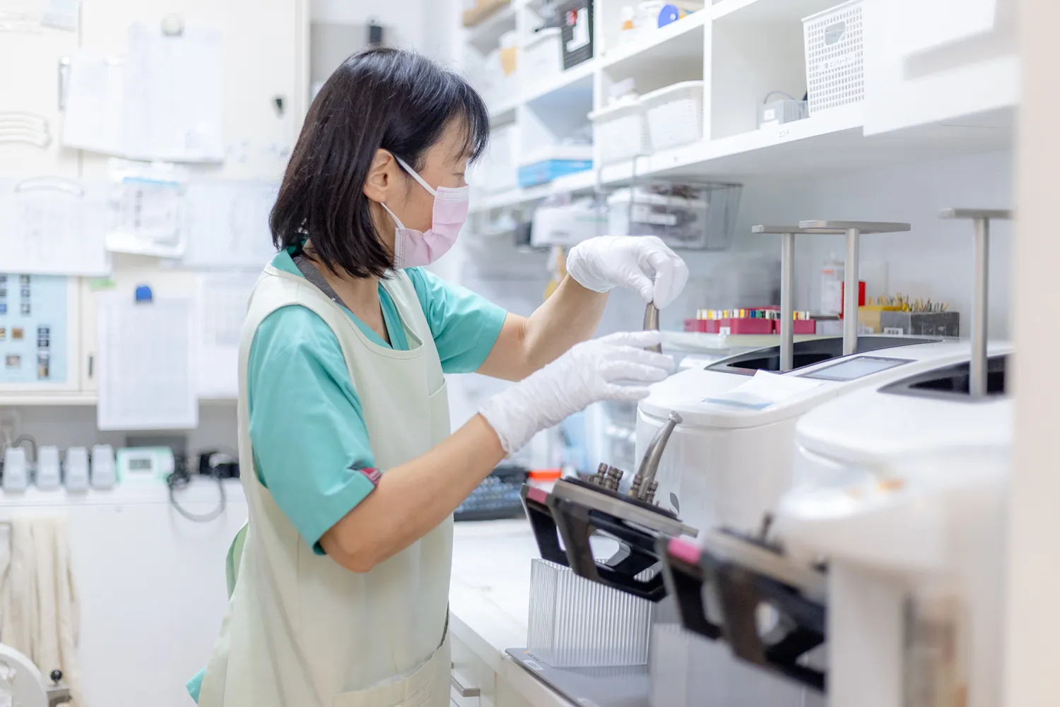 アシスト、片付けは最小限